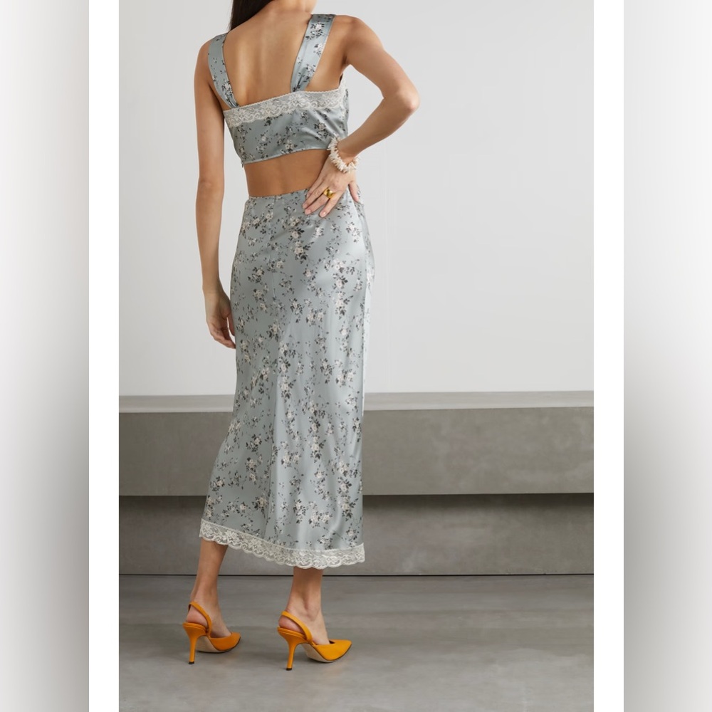 Reformation Beatrice silk two-piece, never worn with tags. - Picture 2 of 6